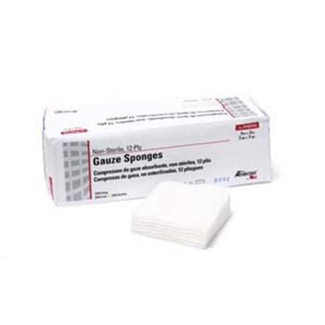 Pro Advantage Gauze Sponge, 3" x 3", 12-Ply, Non-Sterile. MPN: P157113