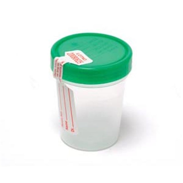 Pro Advantage Urine Specimen Container, Screw-On Lid & tamper evident label, 4 oz, Sterile. MPN: P250410