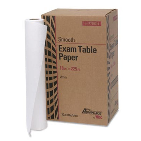 Pro Advantage Exam Table Paper, 18" x 225 ft, White, Smooth. MPN: P750018