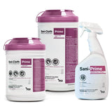 PDI SANI-CLOTH Prime Germicidal Disposable Wipes, Large, 5" x 8", 50/pk, 10 pk/cs. MPN: H06182 - Image 2
