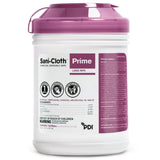 PDI SANI-CLOTH Prime Germicidal Disposable Wipes, Large, 6" x 6.75", 160 wipes/canister, 12/cn/cs. MPN: P25372
