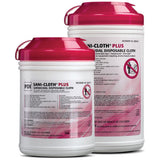 PDI SANI-CLOTH PLUS Germicidal Disposable Cloth, Large 6" x 6-3/4", 160/canister, 12 can/cs. MPN: Q89072 - Image 2