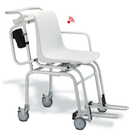 SECA 954 EMR-Validated Digital Chair Scale with wheels & Swivel Armrests (660 lbs). MPN: 9541309997