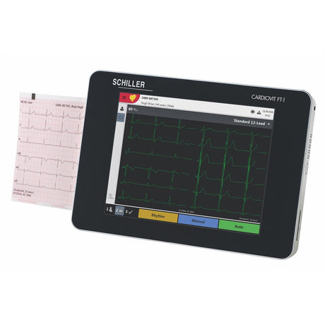 Schiller Cardiovit FT-1 Portable Electrocardiograph (ECG), Touch Screen & Interpretation. MPN: 0A.106000