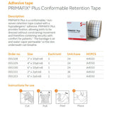 SMITH & NEPHEW PRIMAFIX PLUS Dressing, 2" x 10yd Roll, 1 rl/bx, 24 bx/cs. MPN: 055328 - Image 2