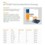 SMITH & NEPHEW ACTICOAT Antimicrobial Barrier Dressing, 4" x 4", 12/bx. MPN: 20101 - Image 2