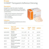 SMITH & NEPHEW IV3000 Transparent Adhesive Dressing, 4" x 8" Tape Handles, 50/pkg, 4 pkg/cs. MPN: 4649 - Image 2