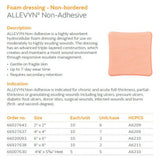 SMITH & NEPHEW ALLEVYN Foam Dressing, Non-bordered, Non-Adhesive, Heal, 5/pkg, 5 pkg/cs. MPN: 66007630 - Image 2