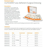 SMITH & NEPHEW CUTICERIN Low-Adherent Surgical Dressing, 3" x 3", 10/bx, 12 bx/cs. MPN: 66045562 - Image 2