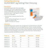 SMITH & NEPHEW DURAFIBER Ag Gelling Fiber Dressing, 3/4" x 17-3/4", 5/bx, 12 bx/cs. MPN: 66800574 - Image 2