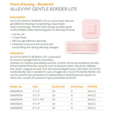 SMITH & NEPHEW ALLEVYN Gentle Border LITE Foam Dressing, 2" x 2", 10/bx, 6 bx/cs. MPN: 66800833 - Image 2