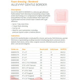 SMITH & NEPHEW ALLEVYN Gentle Border Foam Dressing, Sacrum, 6-5/8" x 6-3/4", 10/bx, 6 bx/cs. MPN: 66800898 - Image 2