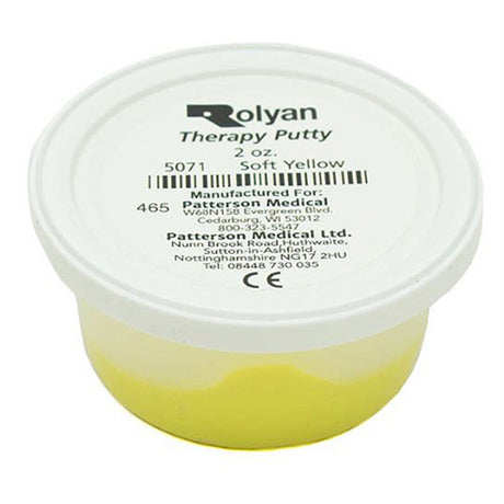 Rolyan Therapy Putty | Hand Therapy Putty, Soft, Yellow, 2 oz. MPN: 081029503 / 5071