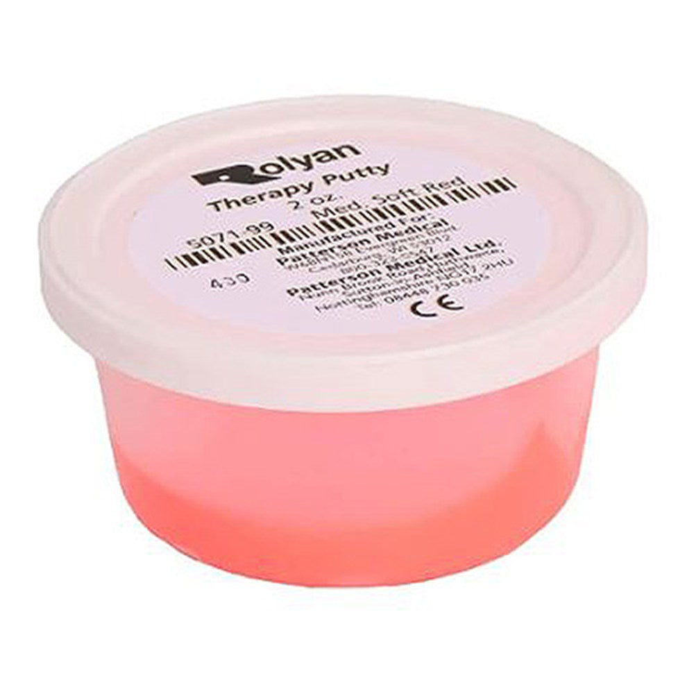 Rolyan Therapy Putty | Hand Therapy Putty, Medium/Soft, Red, 2 oz. MPN: 081029545 / 507199