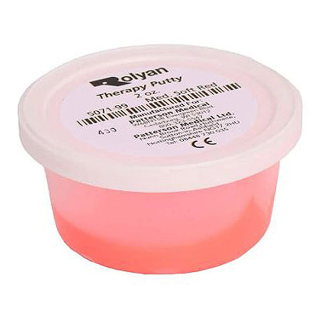 Rolyan Therapy Putty | Hand Therapy Putty, Medium/Soft, Red, 2 oz. MPN: 081029545 / 507199