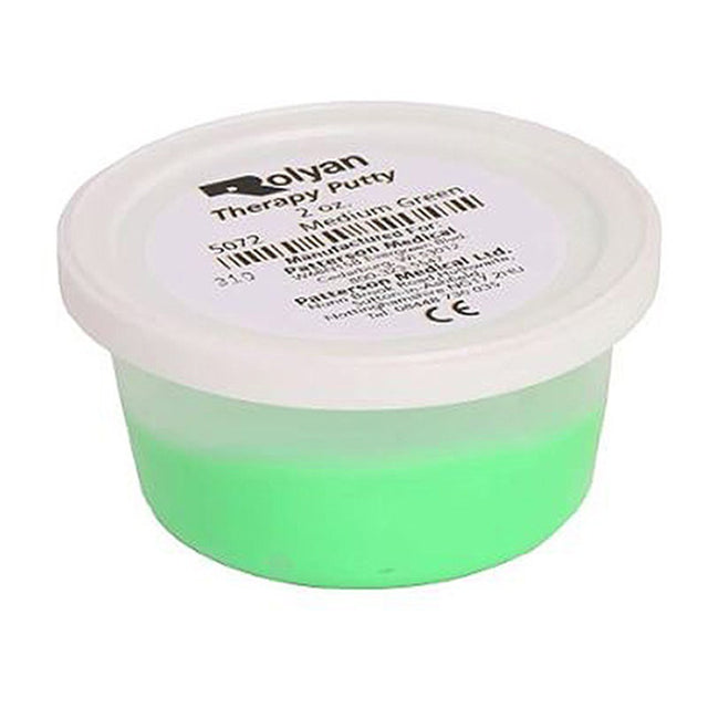 Rolyan Therapy Putty | Hand Therapy Putty, Medium, Green, 2 oz. MPN: 081029586 / 5072
