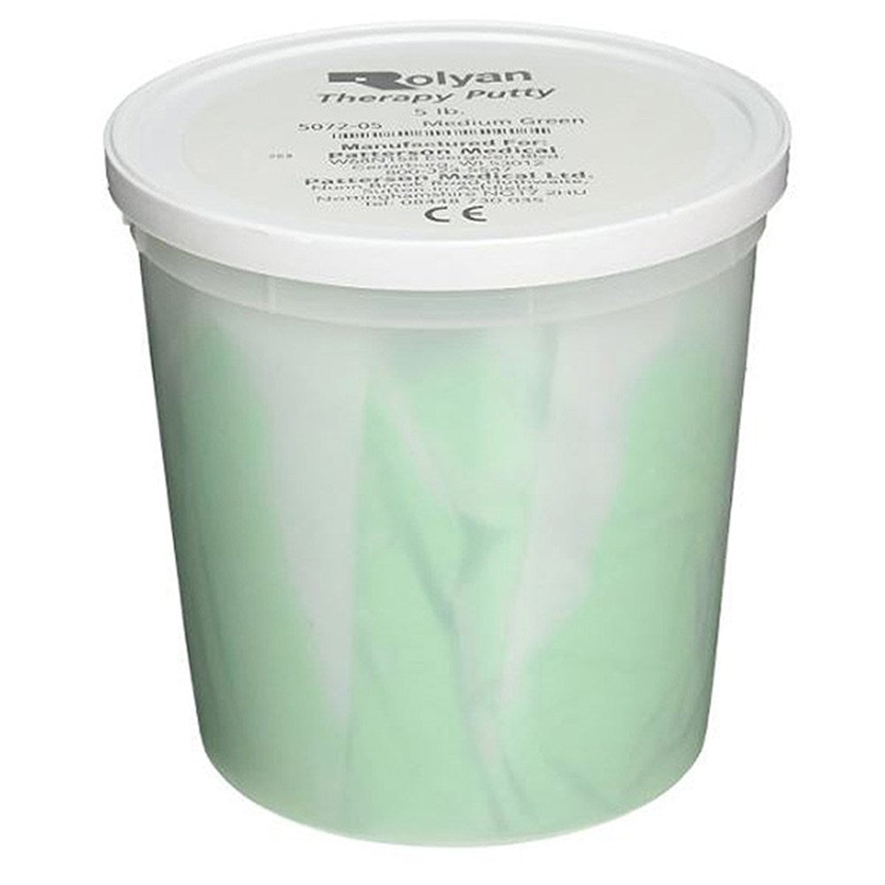 Rolyan Therapy Putty | Hand Therapy Putty, Medium, Green, 5 lb. MPN: 081029602 / 507205