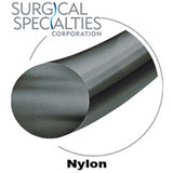 SURGICAL SPECIALTIES Nylon Suture, Monofilament, Conventional, 5-0, 18"/45cm, 16mm, 3/8. MPN: A1865N