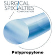 SURGICAL SPECIALTIES Polypropylene Suture, Monofilament, Reverse Cutting, 5-0, 18"/45cm, 19mm, 3/8. MPN: J8661N