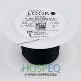 LOOK 3-0 Silk Suture Spool, Black Braid, 25 yd. MPN: SP105