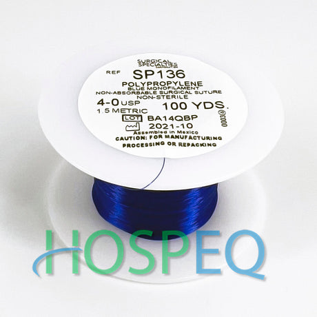 LOOK 4-0 Non-Absorbable Polypropylene Suture Spool, Blue Monofilament, 100 yd. MPN: SP136