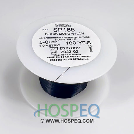 LOOK 5-0 Non-Absorbable Suture Spool, Black Monofilament Nylon, 100 yd. MPN: SP185