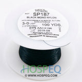 LOOK 3-0 Non-Absorbable Suture Spool, Black Monofilament Nylon, 100 yd. MPN: SP187