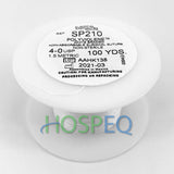 LOOK 4-0 Non-Absorbable Polyviolene Suture Spool, White Braid, Uncoated, 100 yd. MPN: SP210