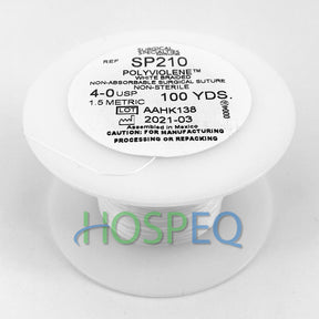 LOOK 4-0 Non-Absorbable Polyviolene Suture Spool, White Braid, Uncoated, 100 yd. MPN: SP210