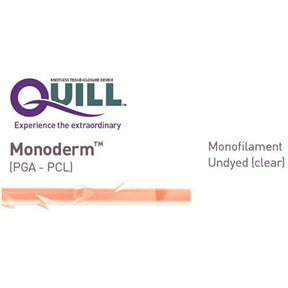 QUILL Monoderm Violet Suture, Taper Point, Size 0, 15cm, 26mm, 1/2 Circle, 12/bx. MPN: VLM-2013
