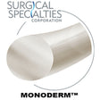 SURGICAL SPECIALTIES Monoderm Suture, Monofilament, Reverse Cutting, 4-0, 18"/45cm, 24mm, 3/8. MPN: Y682N