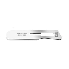 Swann Morton Stainless Steel Blade, Sterile, Size 10R, 100/bx. MPN: 01SM10R