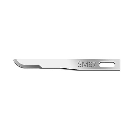Swann Morton Miniature Surgical Blade, Stainless Steel, Sterile, Size 67, 25/bx. MPN: 01SM67