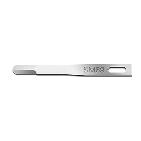 Swann Morton Miniature Surgical Blade, Stainless Steel, Sterile, Size 69, 25/bx. MPN: 01SM69