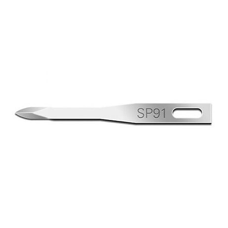 Swann Morton Hair Transplant Miniature Surgical Blade, Sterile, Stainless, Size 91, 25/bx. MPN: 01SP91
