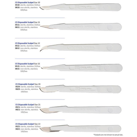 Cincinnati Disposable Scalpel, Stainless, Sterile, Size 11, 10/bx. MPN: 0511 - Image 2