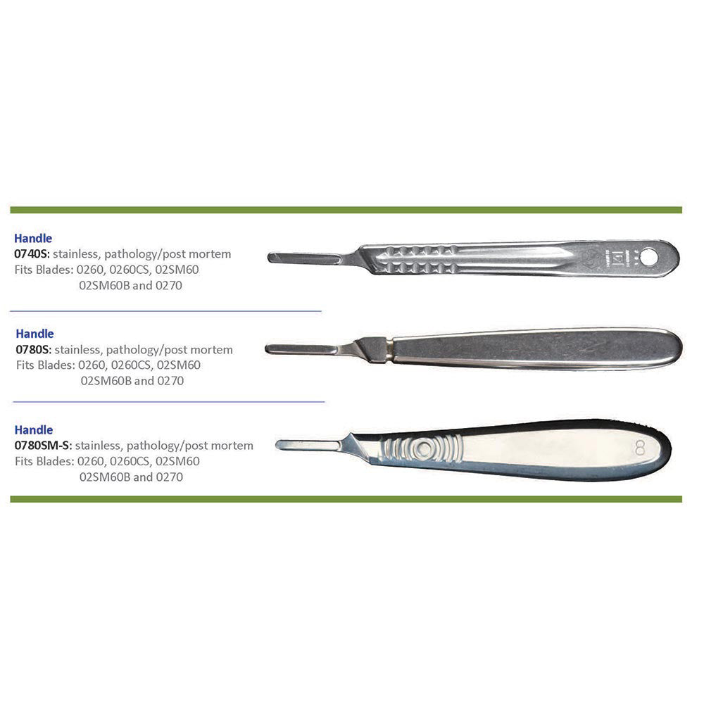 Swann Morton Pathology / Postmortem handle, Stainless. MPN: 0780SM-S - Image 2