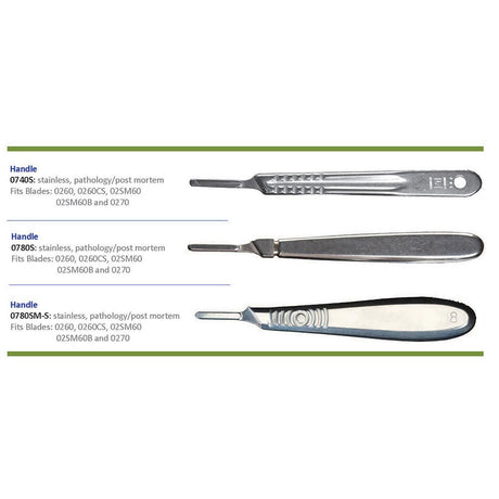 Swann Morton Pathology / Postmortem handle, Stainless. MPN: 0780SM-S - Image 2