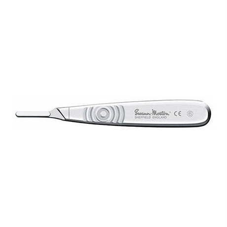 Swann Morton Scalpel Handle, Stainless, Size 6. MPN: 07SM6B-S