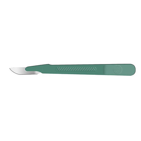 Lance Disposable Scalpel, Stainless, Size 22, Sterile, Green Handle, 10/bx. MPN: 92422