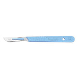 Swann Morton Disposable Scalpel, Stainless, Sterile, Size 21, Blue Handle, 10/bx. MPN: SM0507