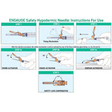 TERUMO ENGAUGE 3cc Hypodermic Syringe with Safety Needle, 25G x 1", 100/bx, 12 bx/cs. MPN: SENG-03L2525R - Image 3