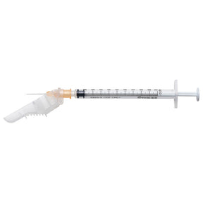 TERUMO SurGuard 3 Hypodermic 1cc Syringe with Safety Needle, 25G x 5/8", 100/bx, 4 bx/cs. MPN: SG3-01T2516