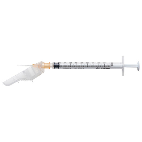 TERUMO SurGuard 3 Hypodermic 1cc Syringe with Safety Needle, 25G x 5/8", 100/bx, 4 bx/cs. MPN: SG3-01T2516