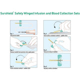 TERUMO SurShield Safety Winged Infusion Set, 19G x 3/4", 12" Tubing, 50/bx, 10 bx/cs. MPN: 1SV*S19BL - Image 3