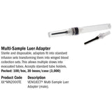 TERUMO Multi-Sample Luer Adapter, 100/bx, 30 bx/cs. MPN: 1XX*MN2000TE - Image 2