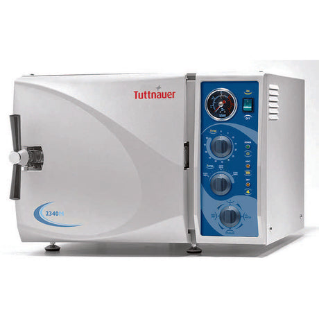 Tuttnauer Manual Autoclave, 9" Diameter x 18" Depth Chamber, 5 Gallons. MPN: 2340M
