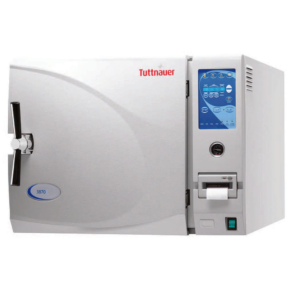 Tuttnauer Automatic Autoclave, 15" Diameter x 30" Depth Chamber, 22 Gallons with Printer. MPN: 3870EAP