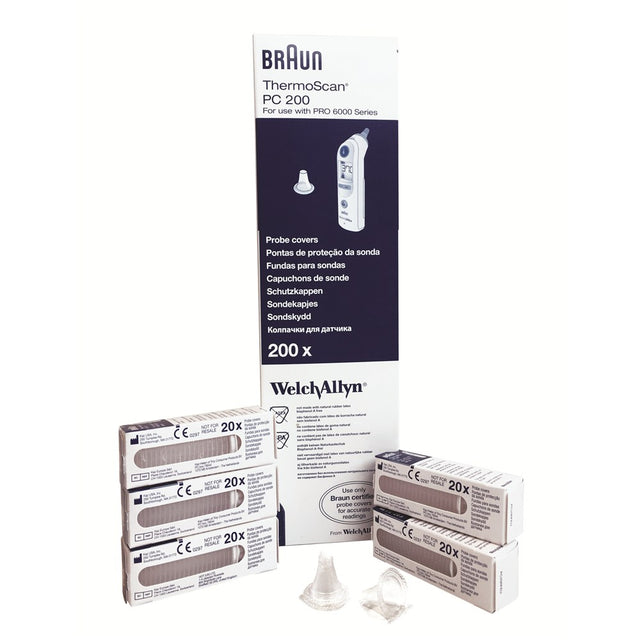 Welch Allyn Braun ThermoScan Pro 6000 Probe Covers. MPN: 06000-005