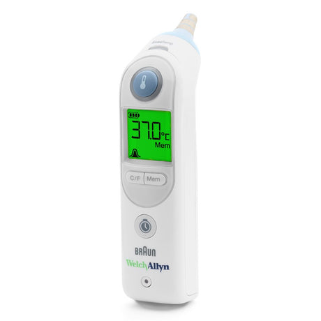 Welch Allyn Braun Thermoscan Pro 6000 Ear Thermometer with Small Cradle. MPN: 06000-200